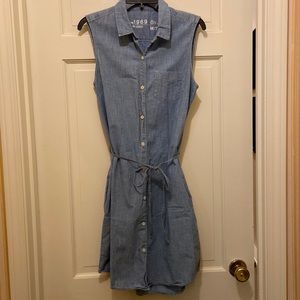 Gap chambray mini dress, size medium/tall